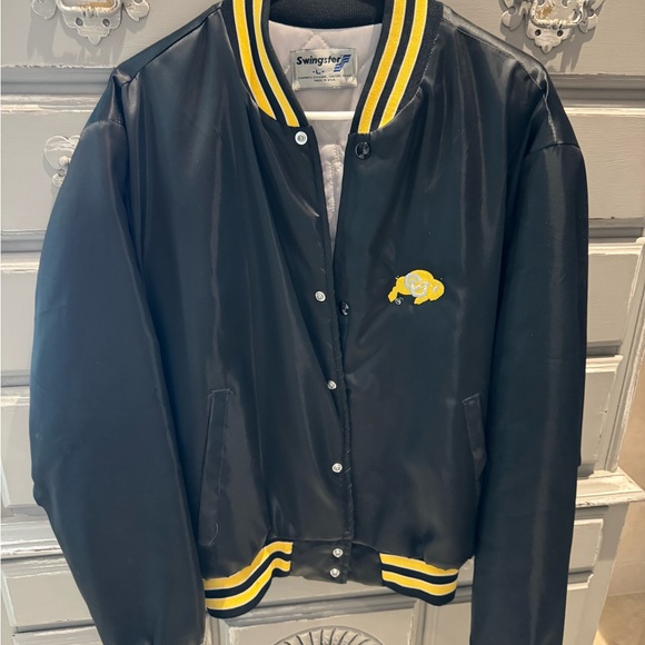 Vintage 80s Swingster Colorado University Satin Bomber Jacket SIZE: L - Picture 2 of 6